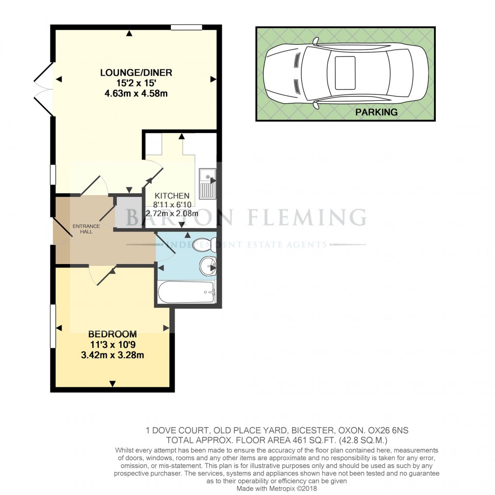 Floorplan for Dove Court, Old Place Yard, Bicester