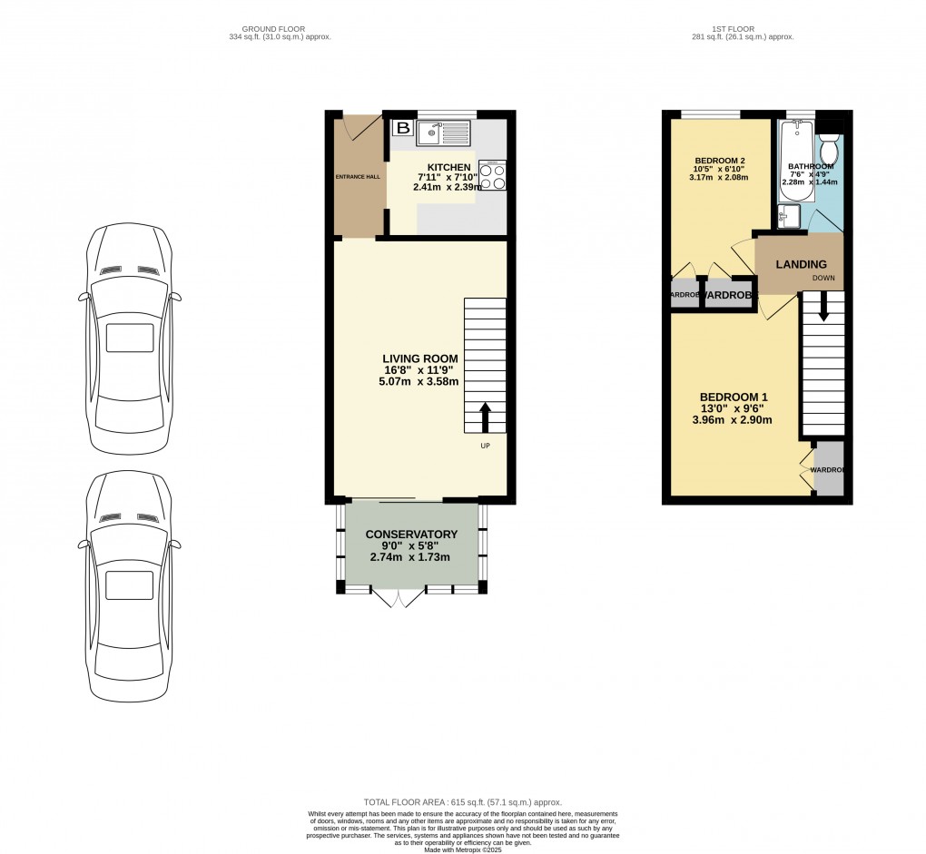 Floorplan for Avocet Way, Bicester