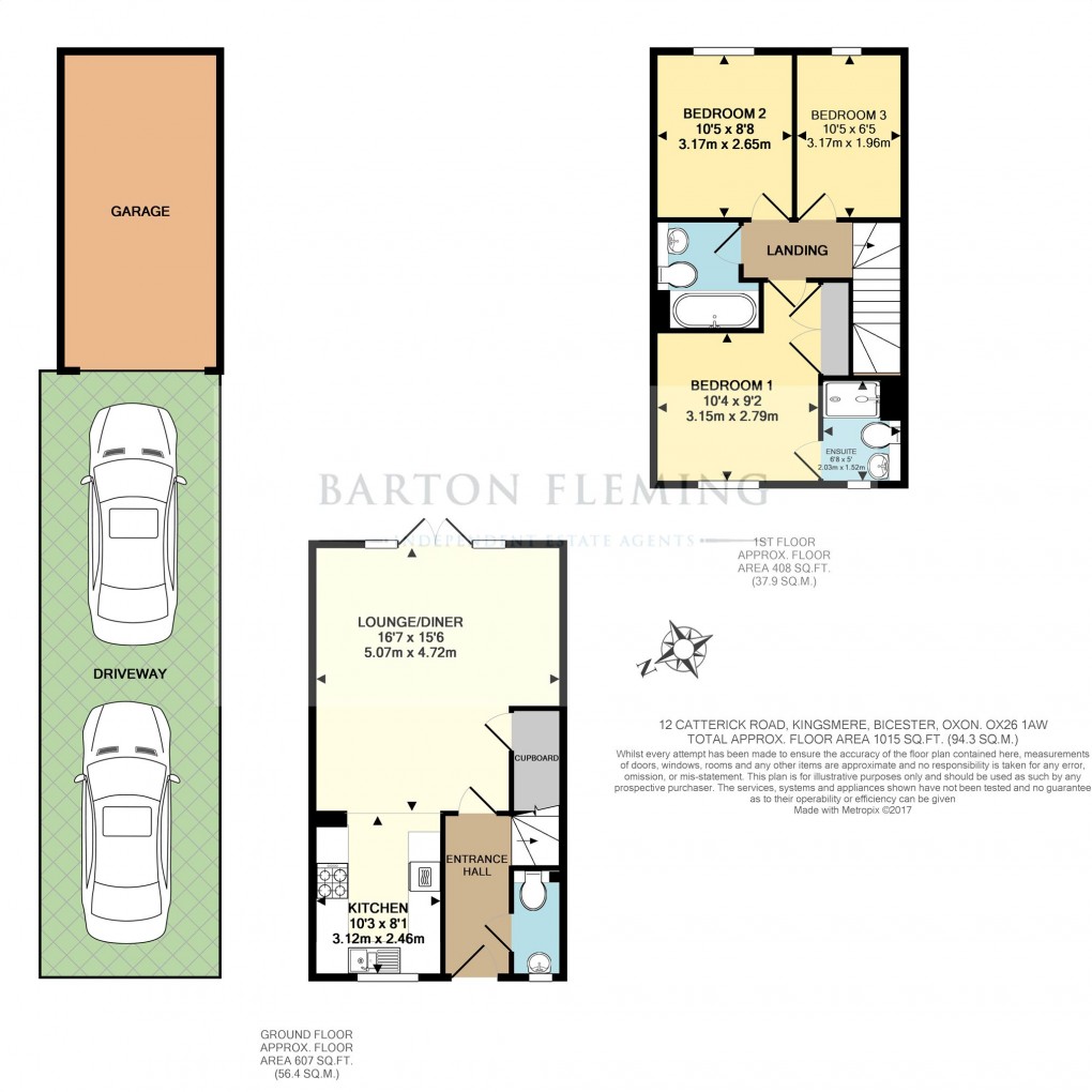 Floorplan for Catterick Road, Bicester