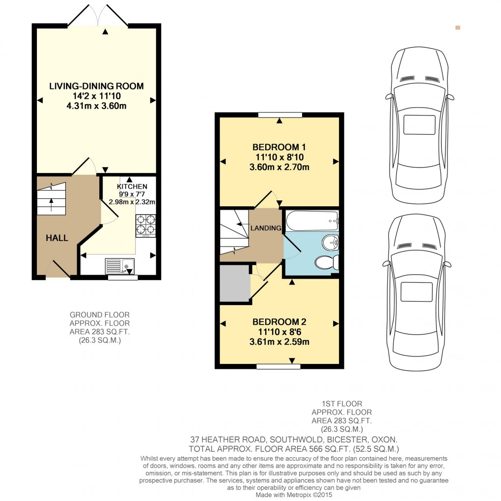 Floorplan for Heather Road, Bicester