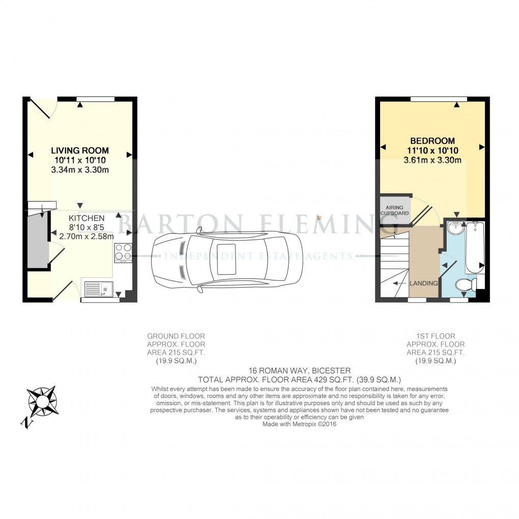 Floorplan for Roman Way, Bicester