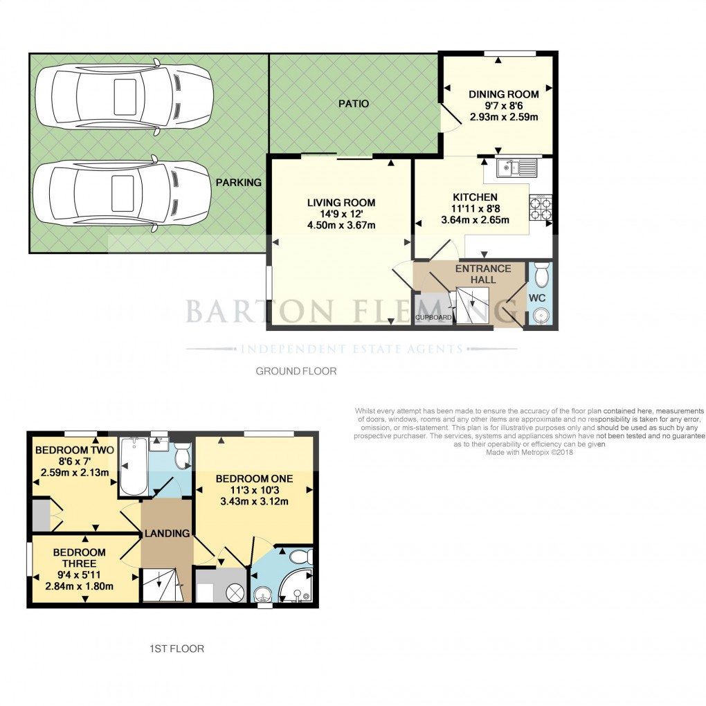 Floorplan for Japonica Close, Bicester
