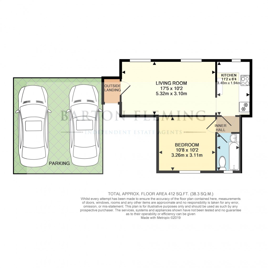 Floorplan for Oakfield Honey Farm, West Street, Steeple Claydon, Buckingham
