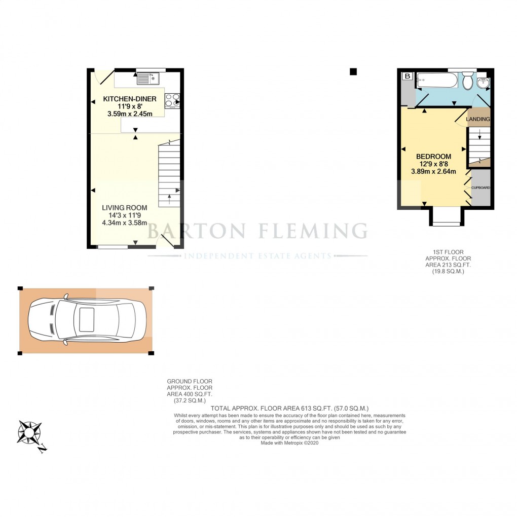 Floorplan for Avocet Way, Bicester