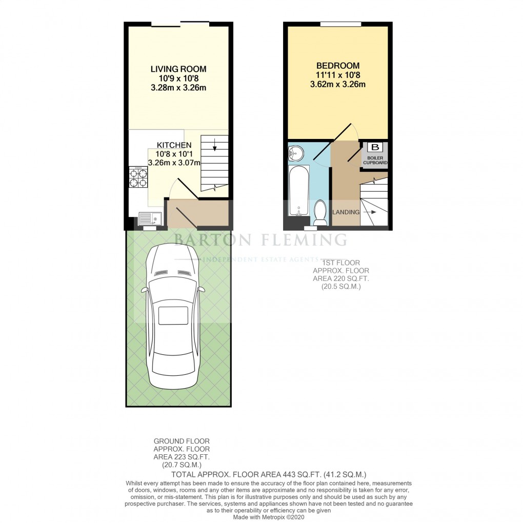 Floorplan for Johnson Avenue, Brackley
