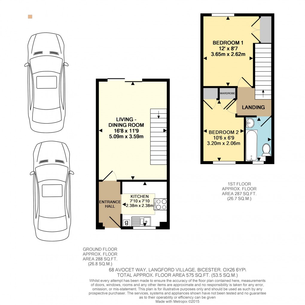 Floorplan for Avocet Way, Bicester