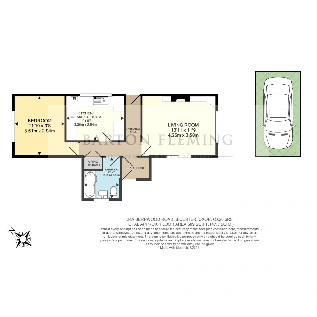 Floorplan for Bernwood Road, Bicester