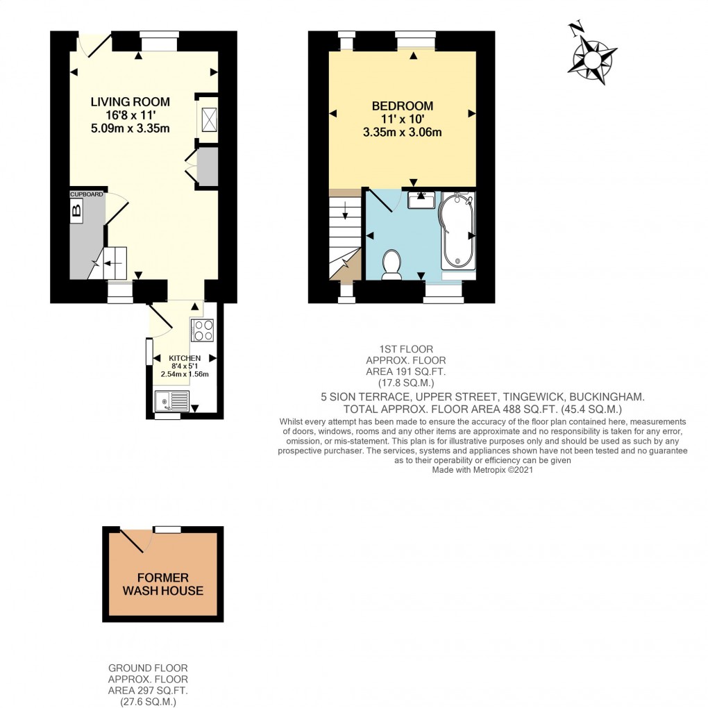 Floorplan for Sion Terrace, Back Street, Tingewick, Buckingham