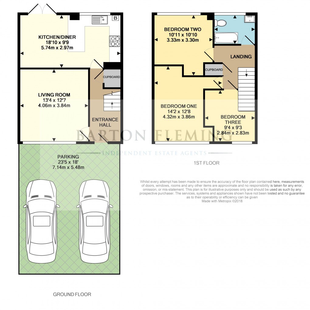 Floorplan for Langford Park Cottages, London Road, Bicester