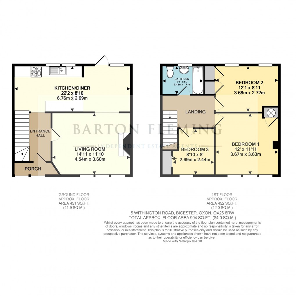 Floorplan for Withington Road, Bicester