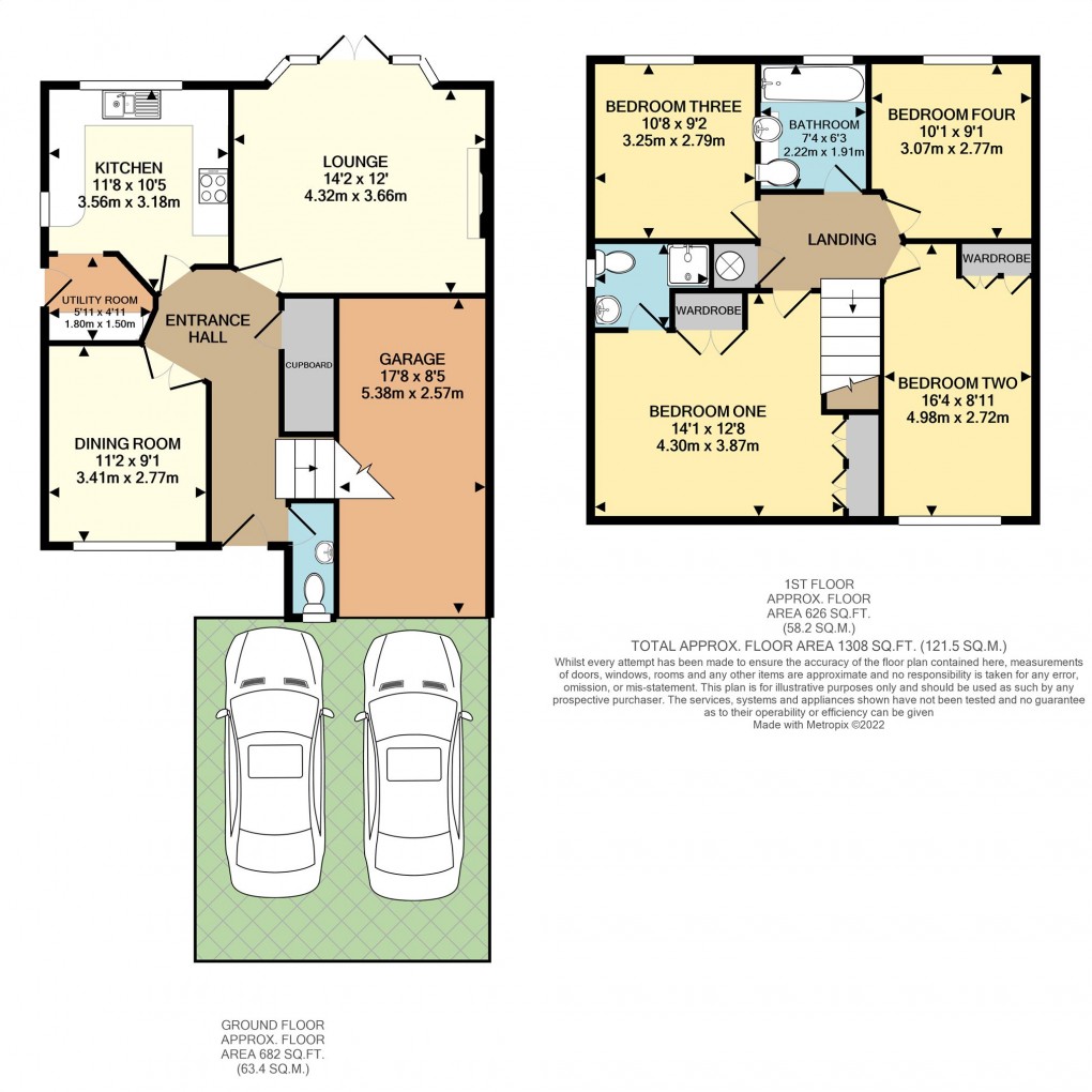 Floorplan for Bassett Avenue, Bicester