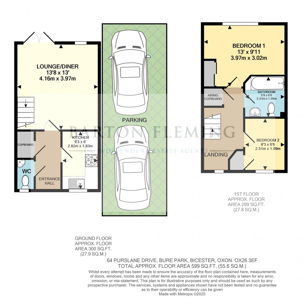 Floorplan for Purslane Drive, Bicester
