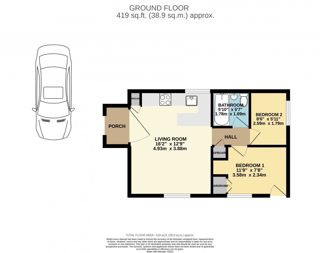 Floorplan for East Street, 69A East Street, Fritwell, Bicester