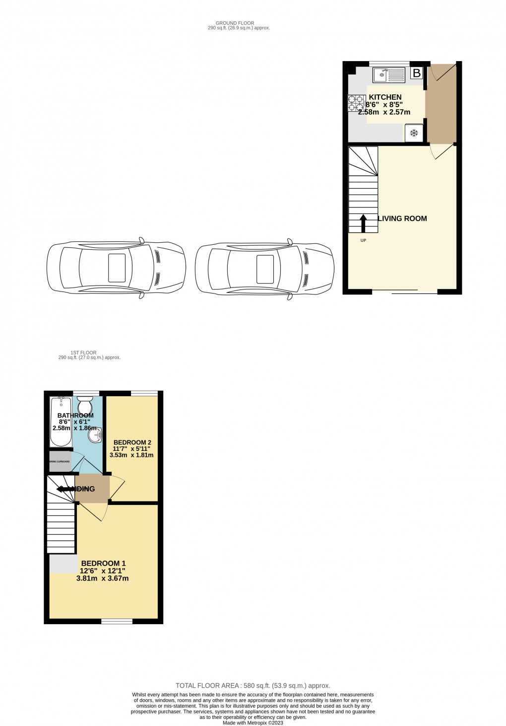 Floorplan for Holly Close, Bicester