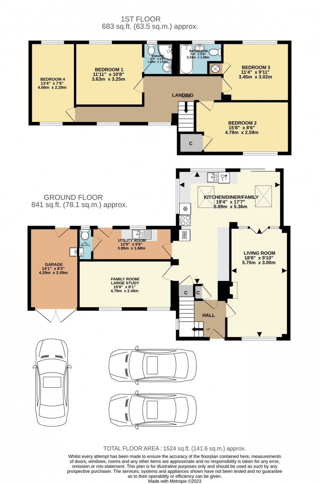 Floorplan for Woodfield Road, Bicester