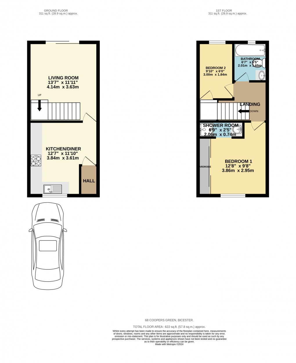 Floorplan for Coopers Green, Bicester