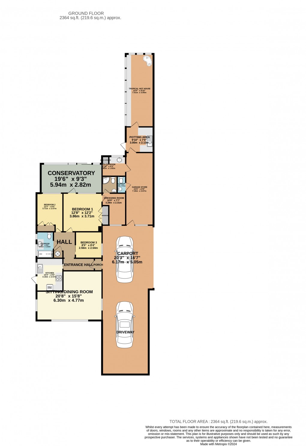 Floorplan for Thomas Close, Byfield, Daventry