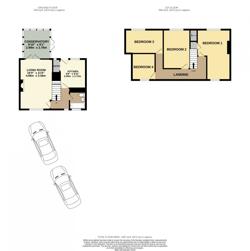 Floorplan for The Crescent, Steeple Aston, Bicester