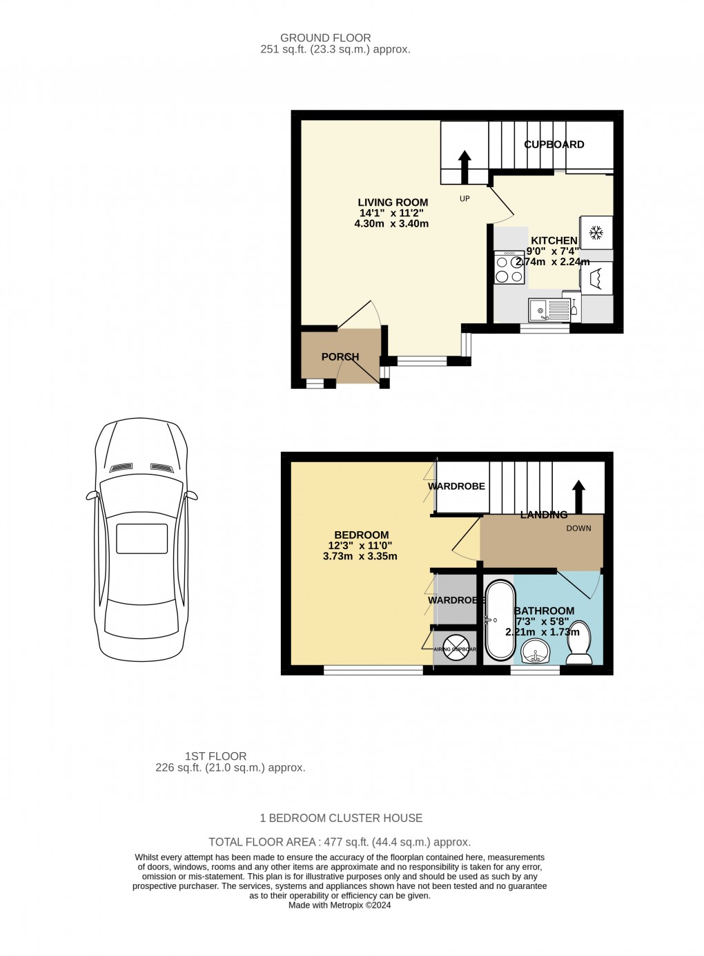 Floorplan for Moor Pond Close, Bicester