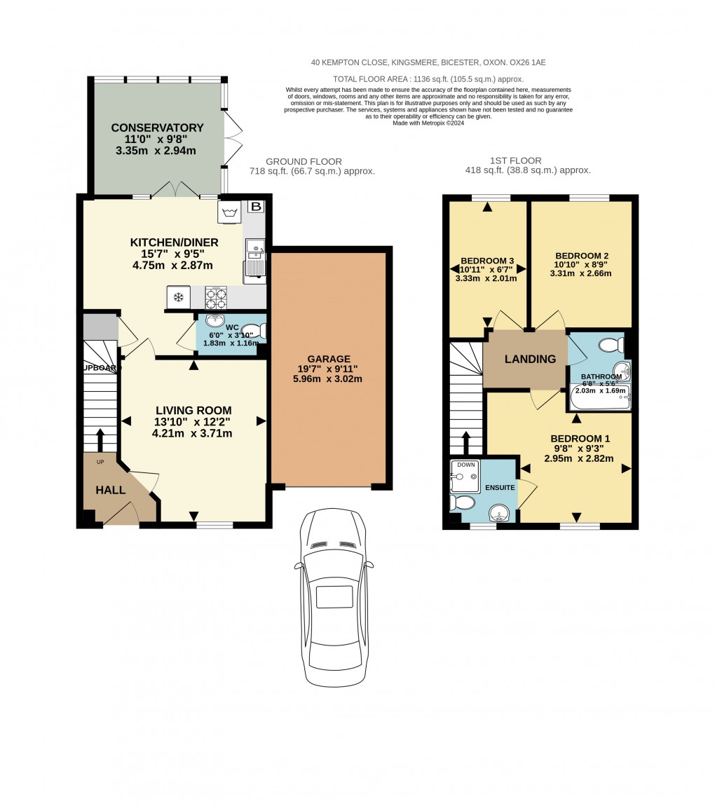 Floorplan for Kempton Close, Bicester