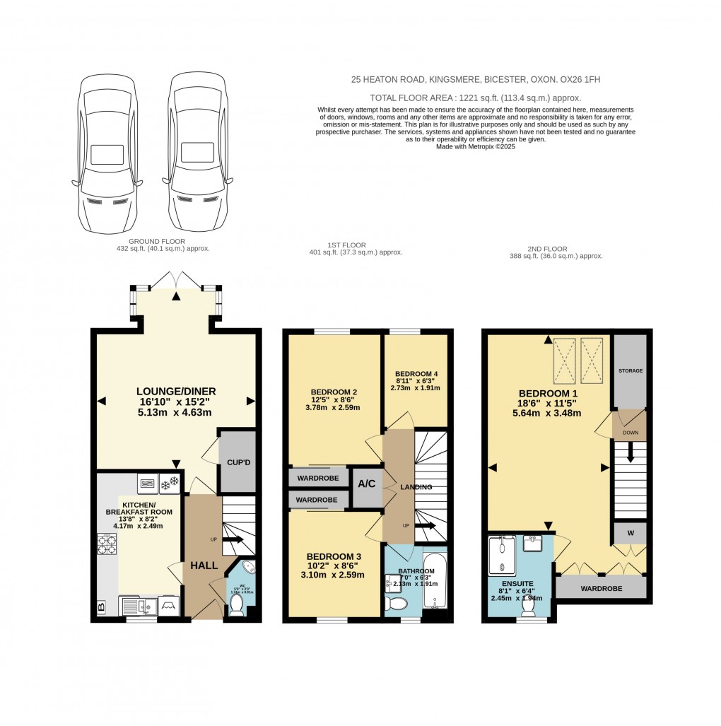 Floorplan for Heaton Road, Bicester