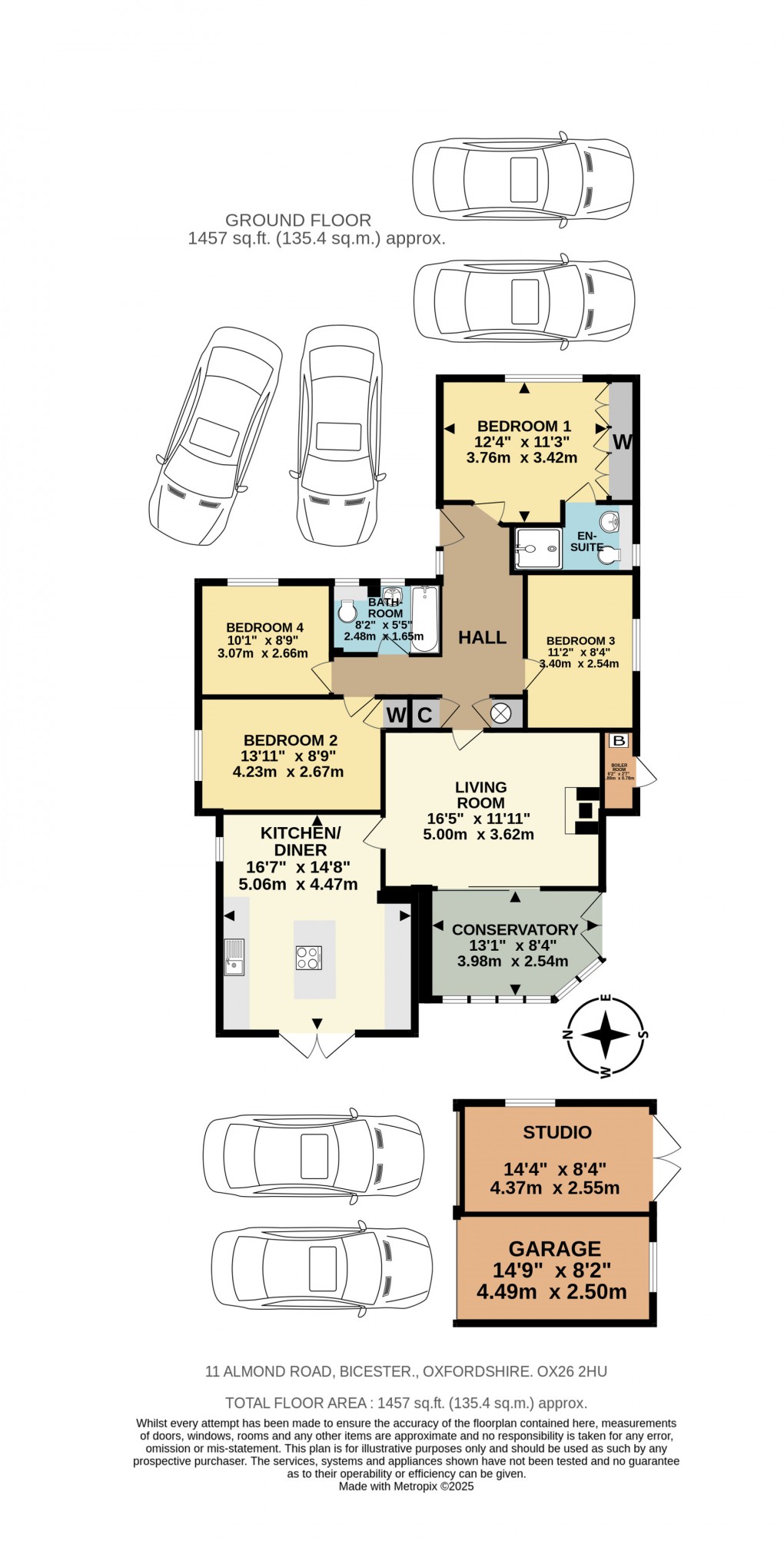 Floorplan for Almond Road, Bicester