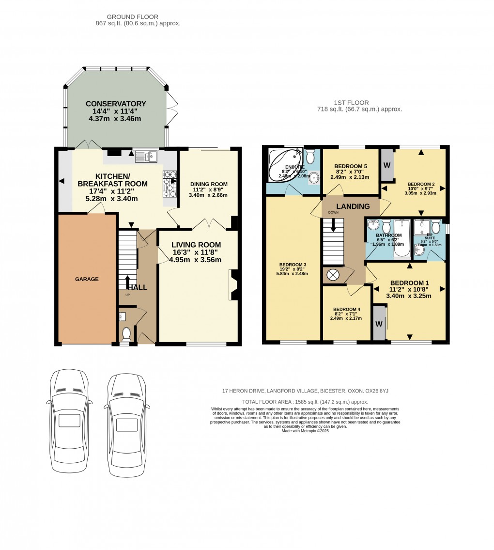 Floorplan for Heron Drive, Bicester