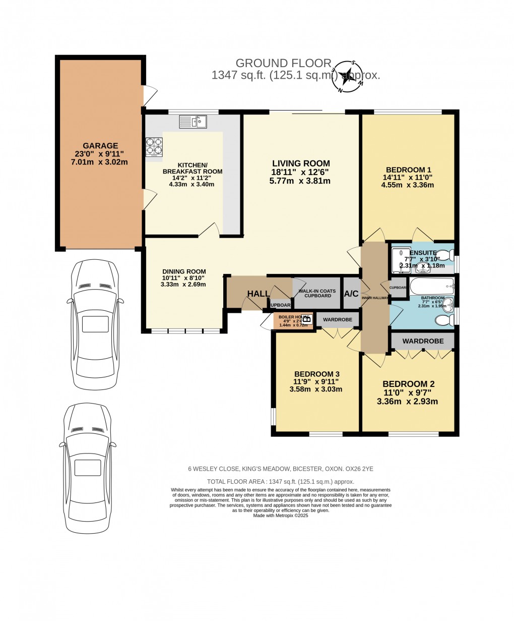 Floorplan for Wesley Close, Bicester