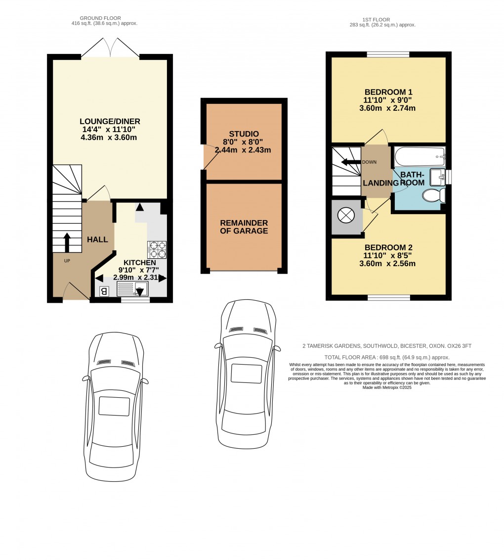 Floorplan for Tamarisk Gardens, Bicester