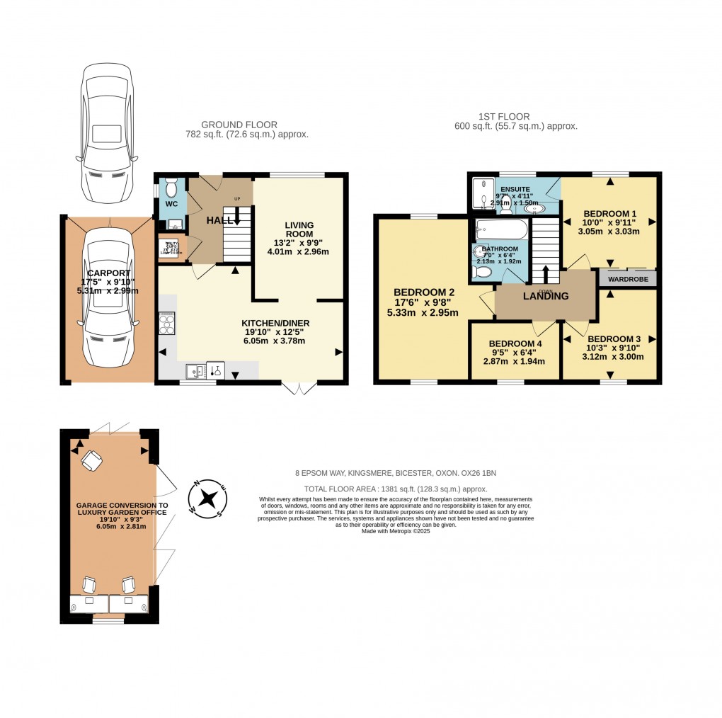 Floorplan for Epsom Way, Bicester