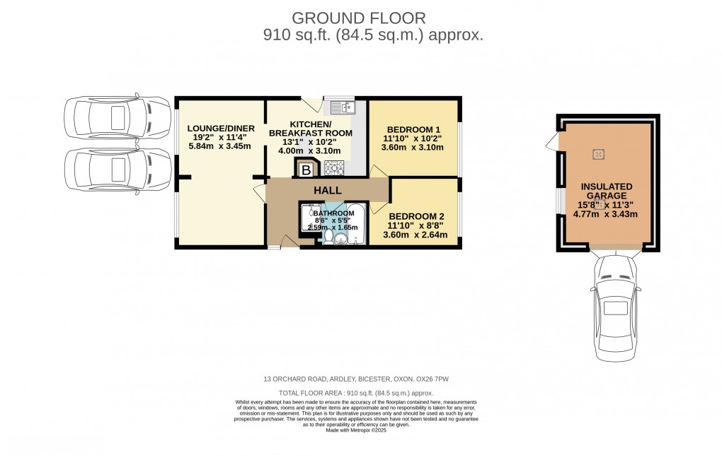 Floorplan for Orchard Road, Ardley, Bicester