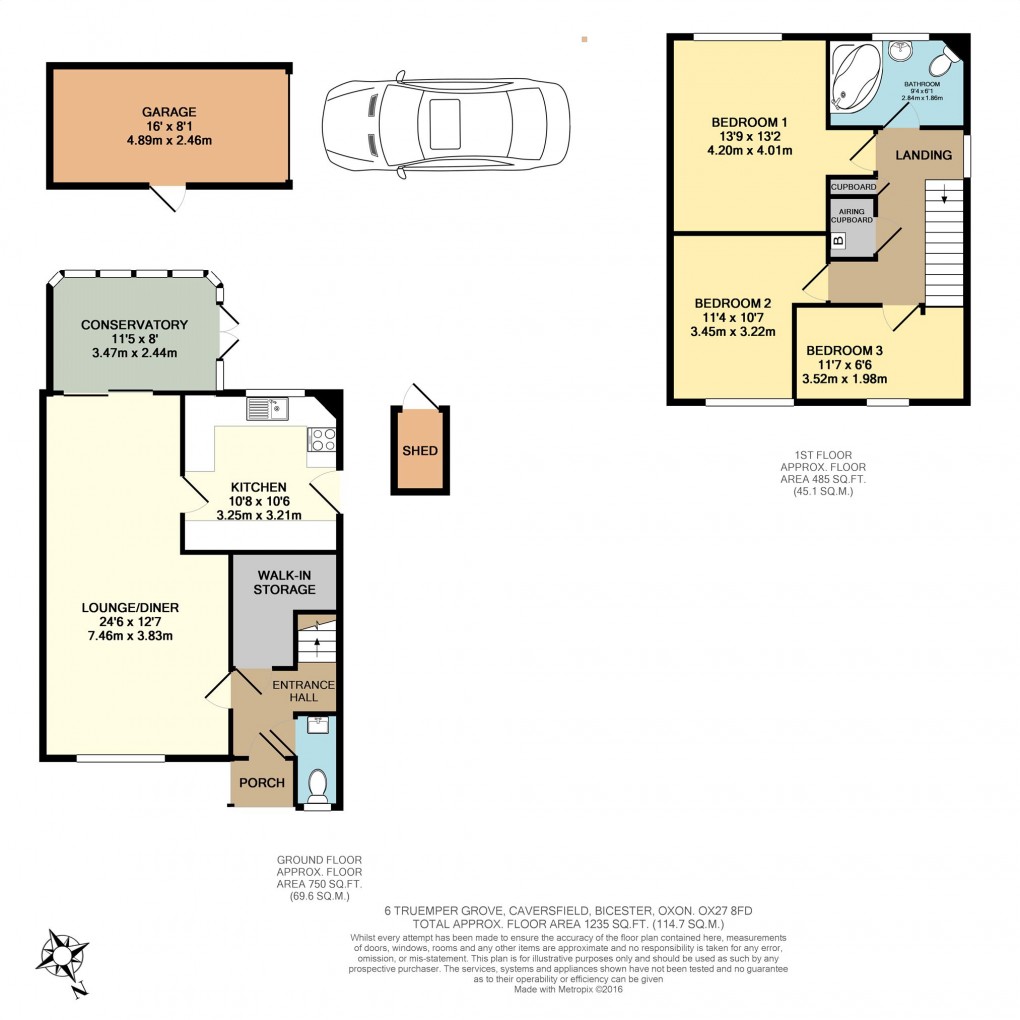 Floorplan for Truemper Grove, Caversfield, Bicester