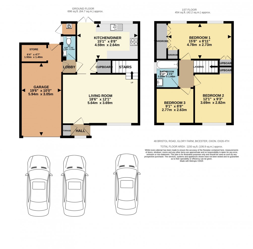 Floorplan for Bristol Road, Bicester