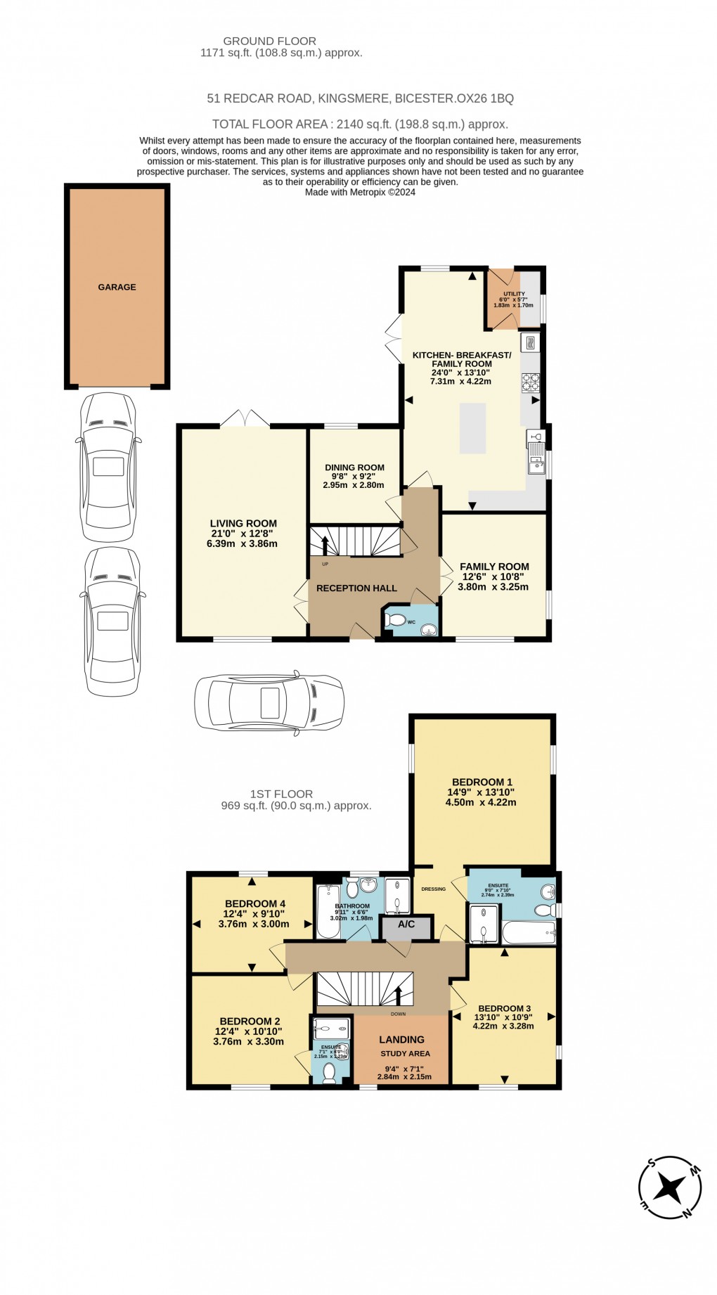 Floorplan for Redcar Road, Bicester