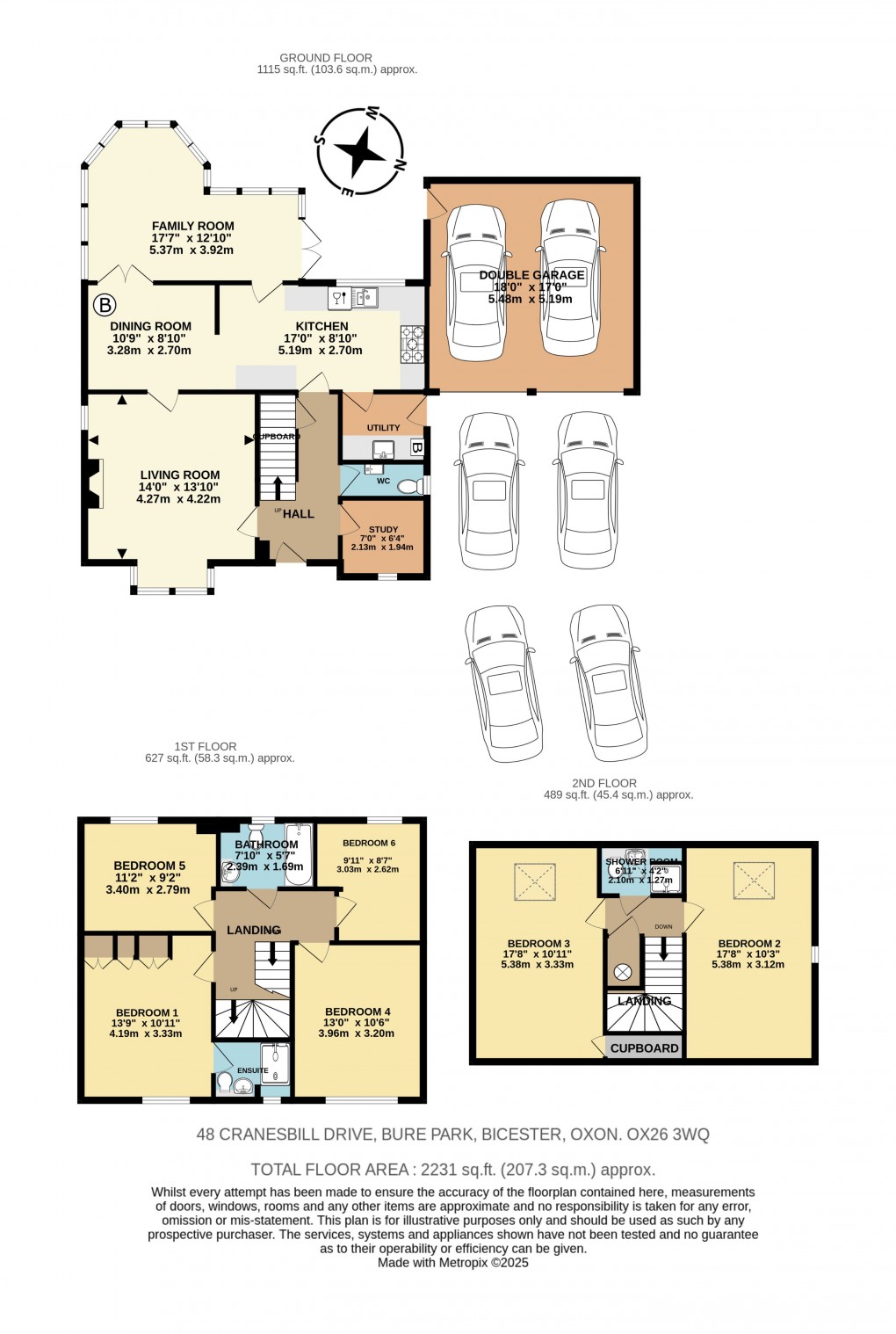 Floorplan for Cranesbill Drive, Bicester