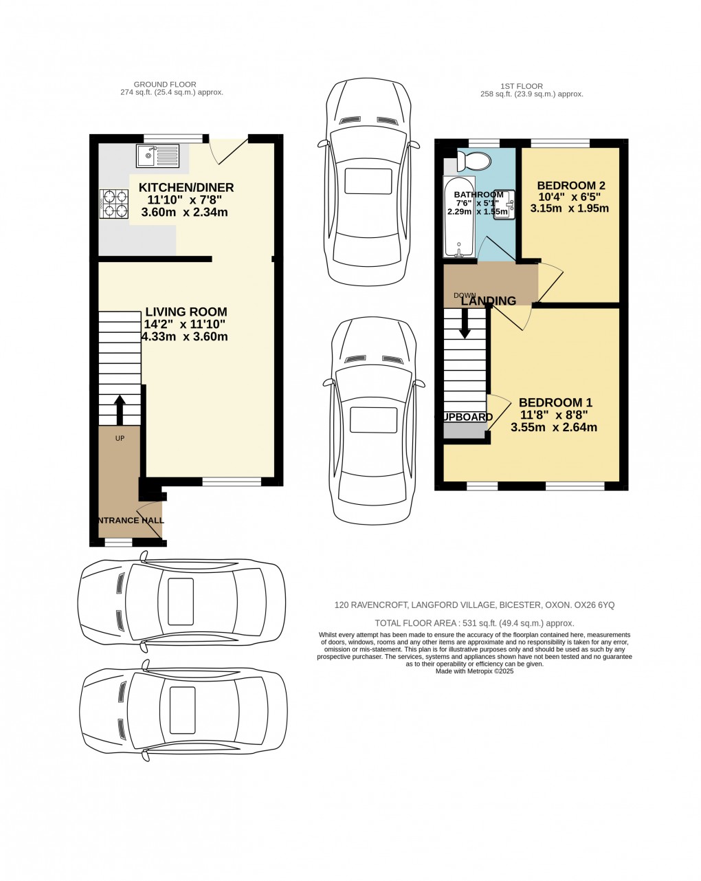 Floorplan for Ravencroft, Bicester