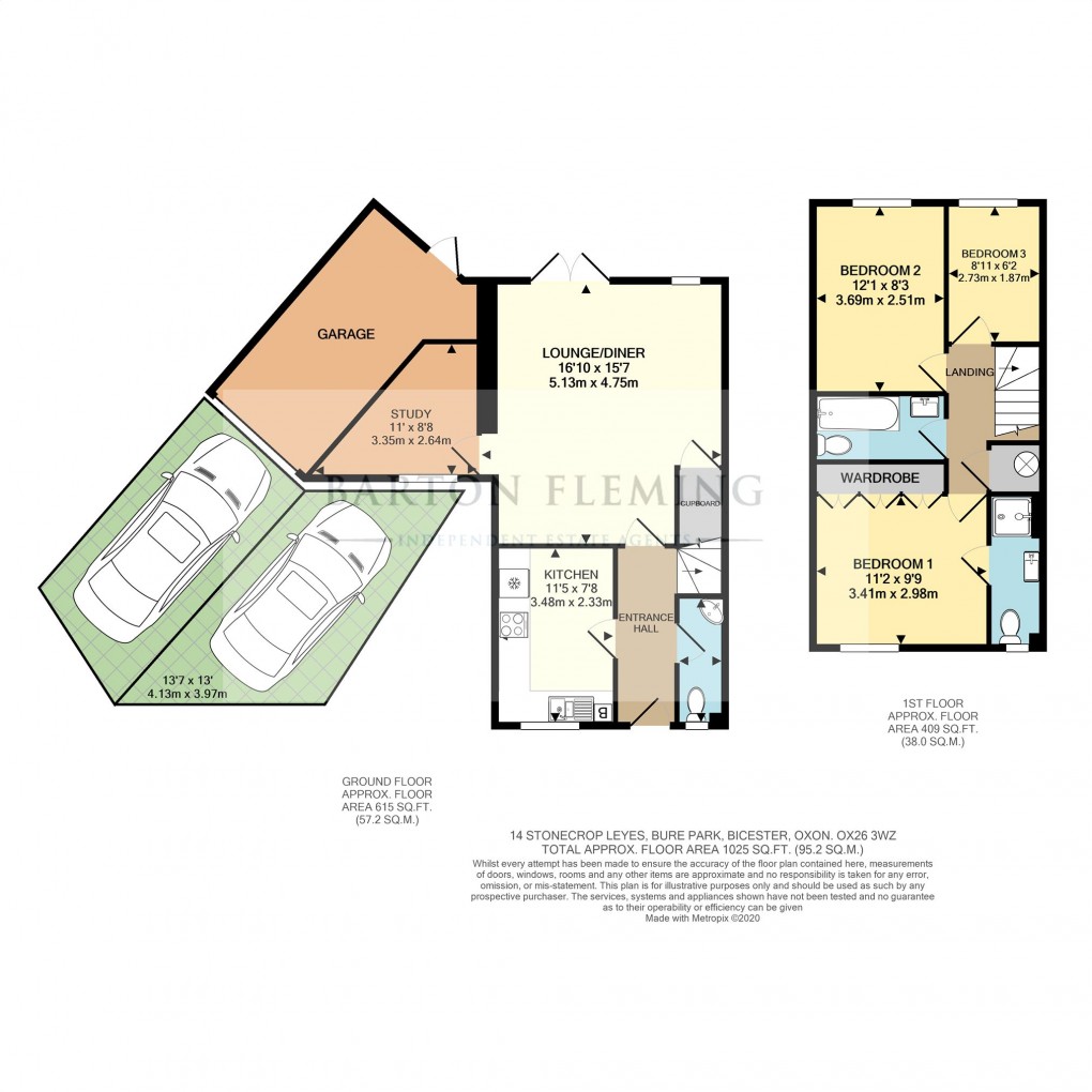 Floorplan for Stonecrop Leyes, Bicester