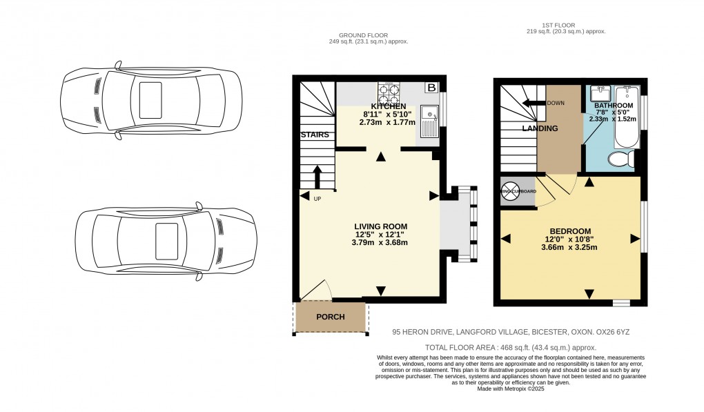 Floorplan for Heron Drive, Bicester