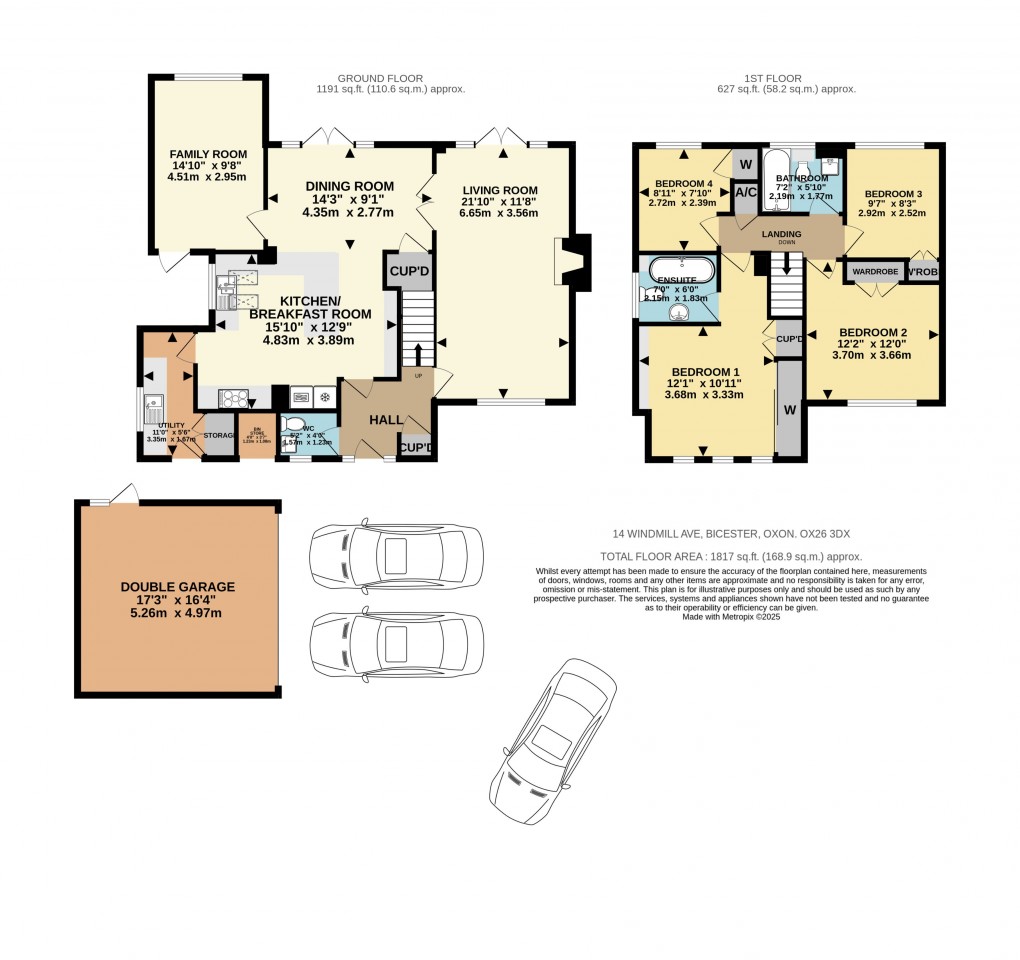 Floorplan for Windmill Avenue, Bicester