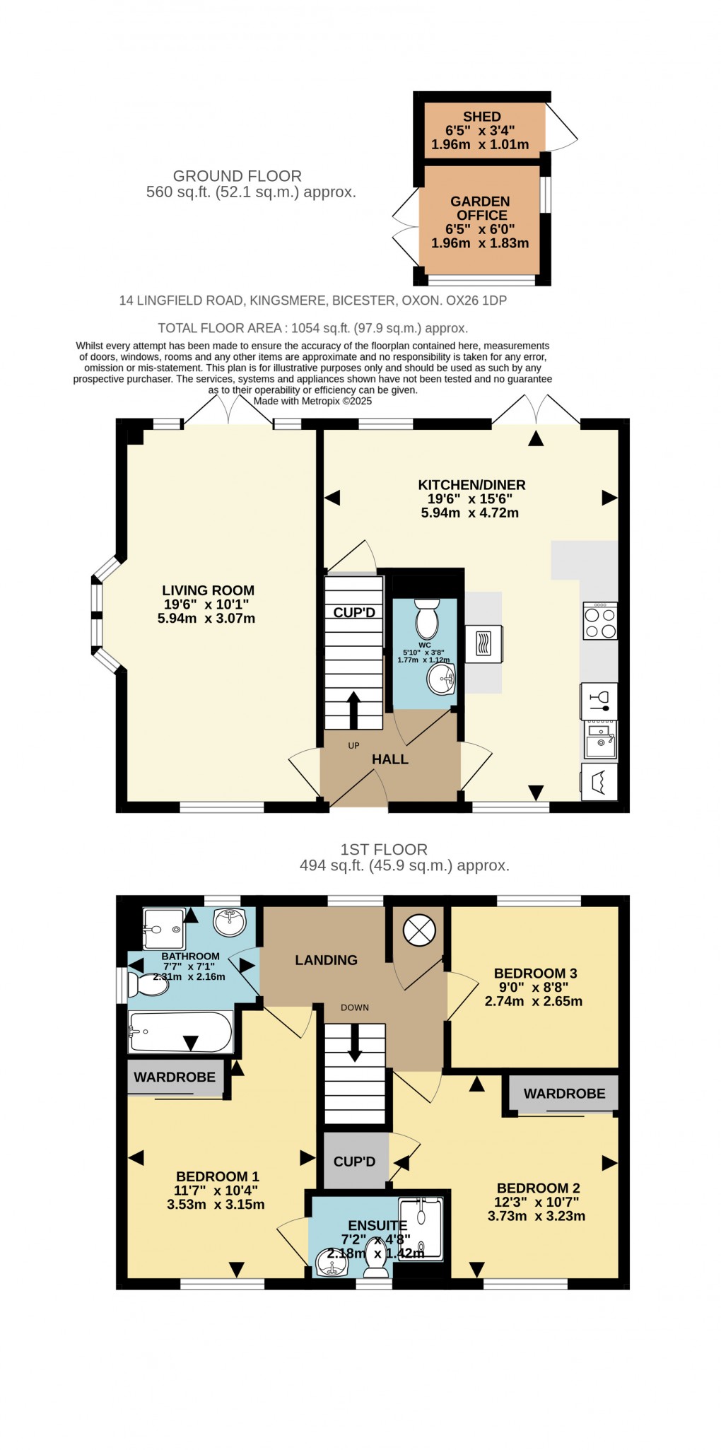 Floorplan for Lingfield Road, Bicester