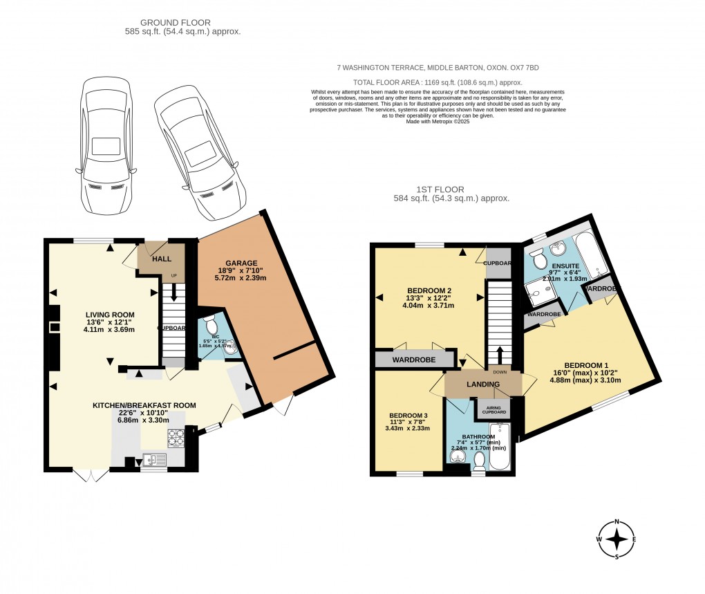 Floorplan for Washington Terrace, Middle Barton, Chipping Norton