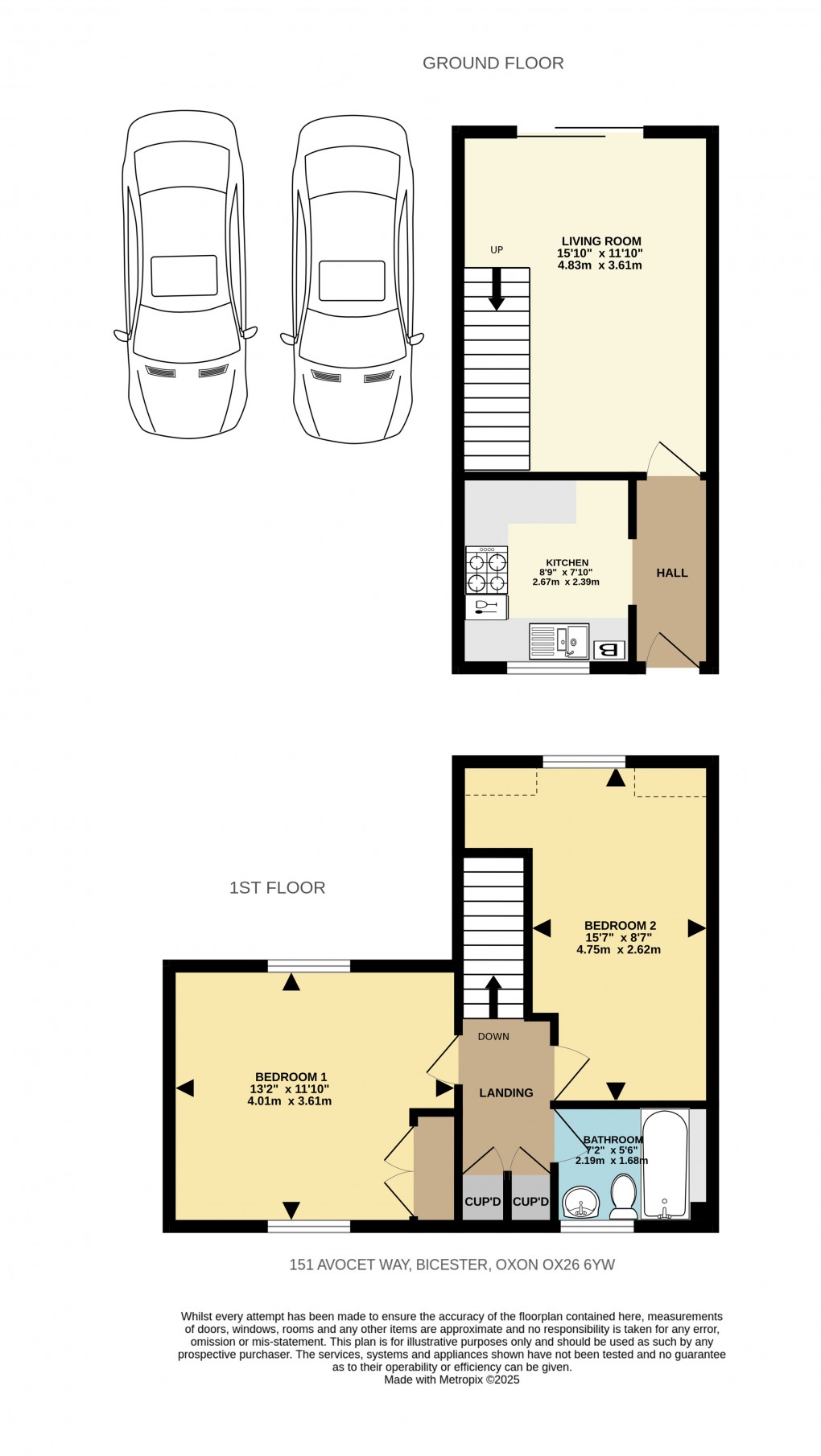 Floorplan for Avocet Way, Bicester