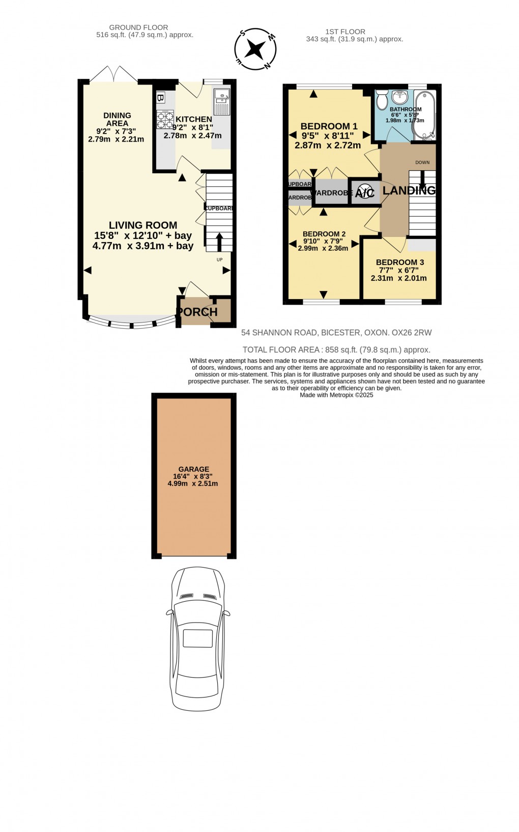 Floorplan for Shannon Road, Bicester