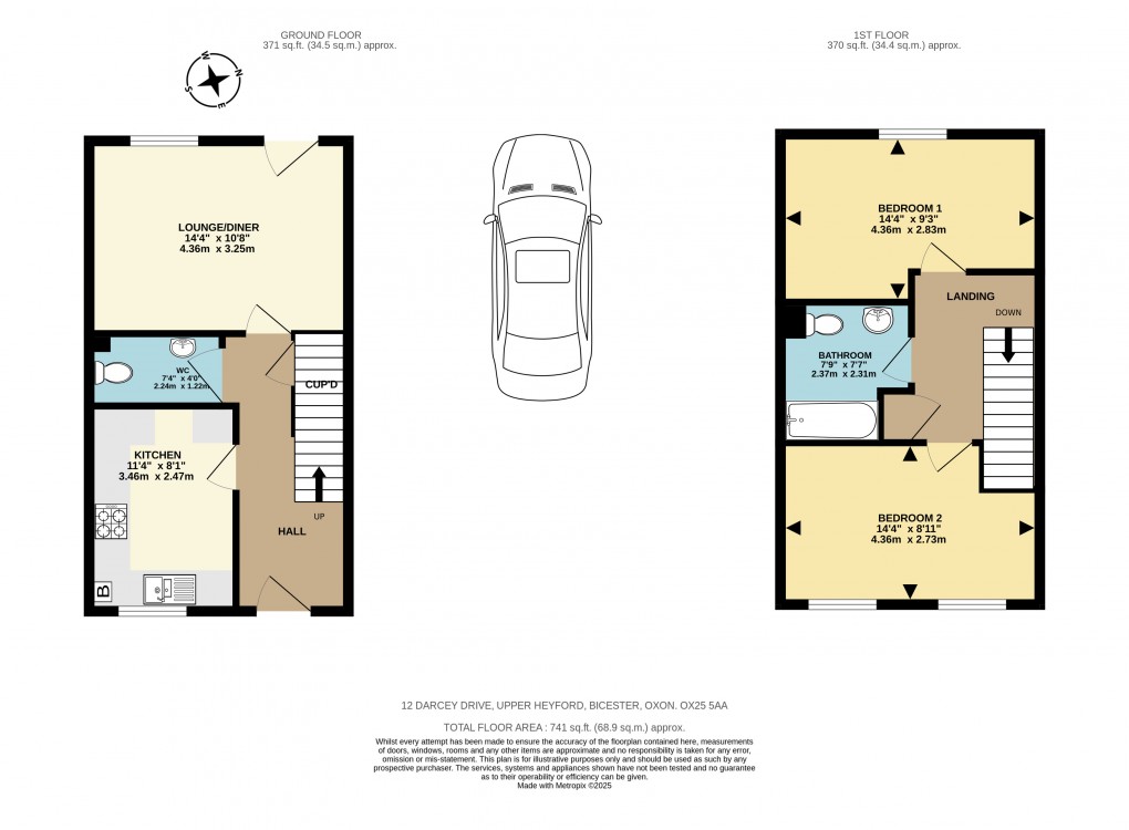 Floorplan for Dacey Drive, Upper Heyford, Bicester
