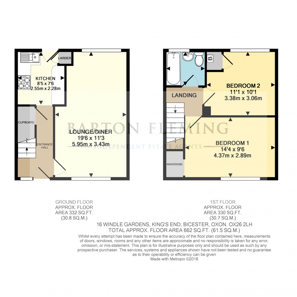 Floorplan for Windle Gardens, Bicester