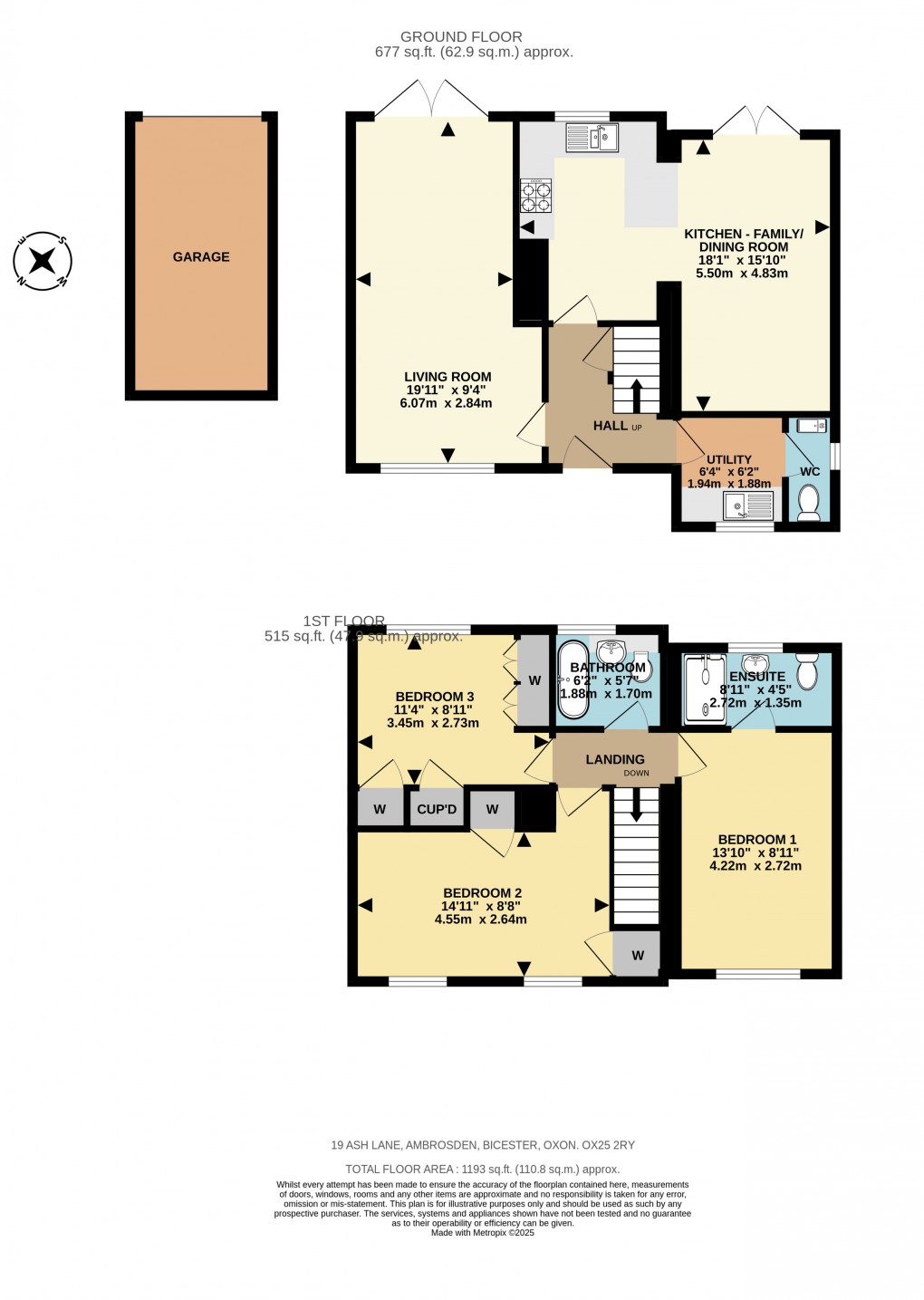 Floorplan for Ash Lane, Ambrosden, Bicester