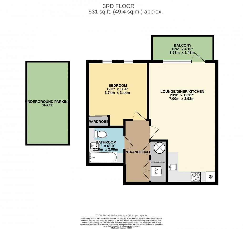 Floorplan for Trinity House North, 1 Anniversary Avenue West, Ambrosden, Bicester