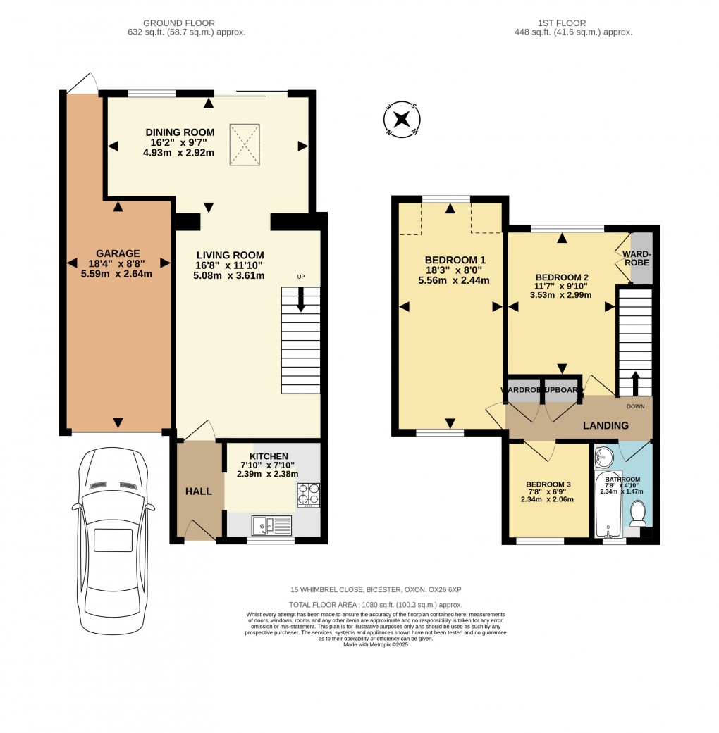 Floorplan for Whimbrel Close, Bicester