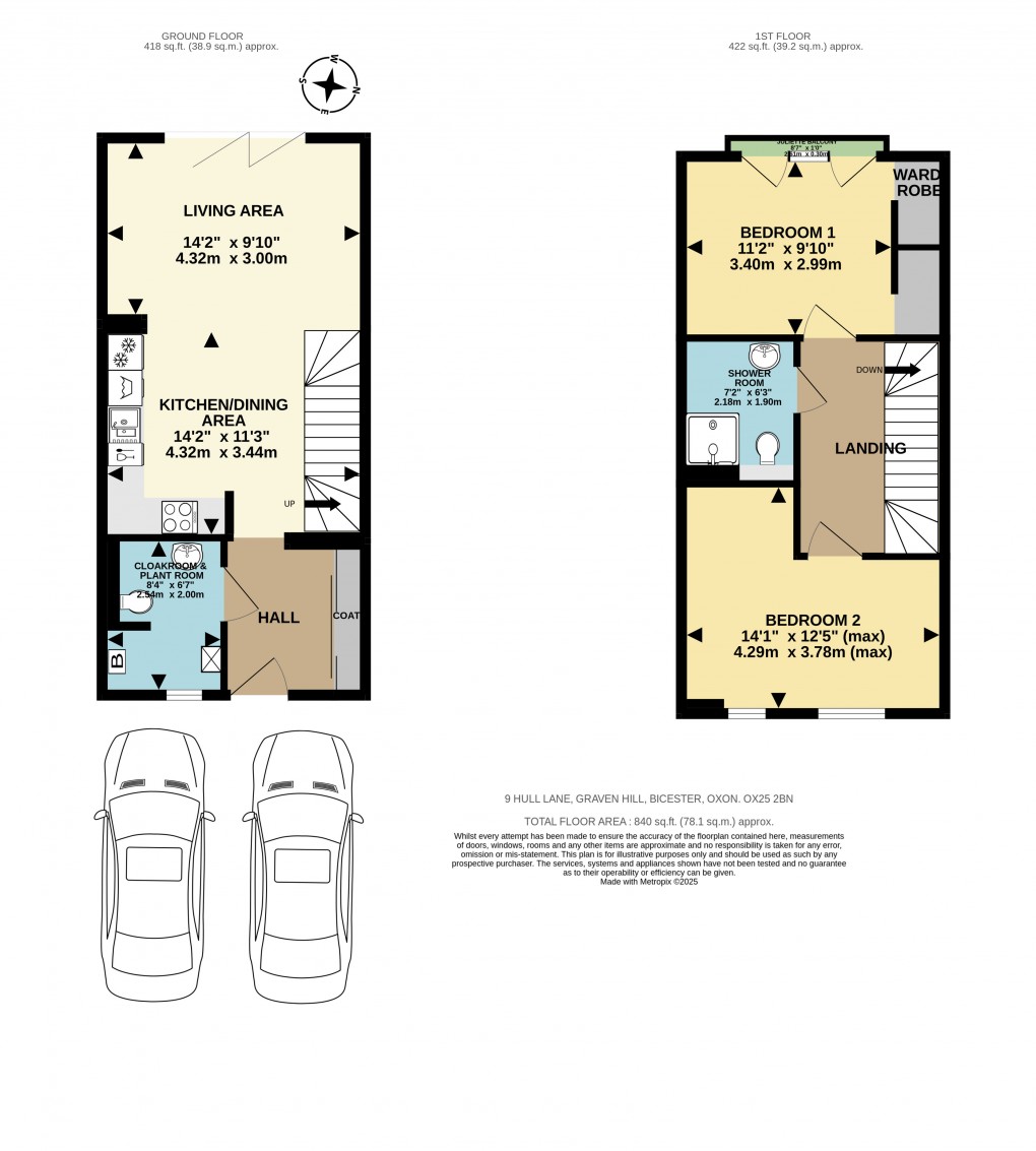 Floorplan for Hull Lane, Ambrosden, Bicester