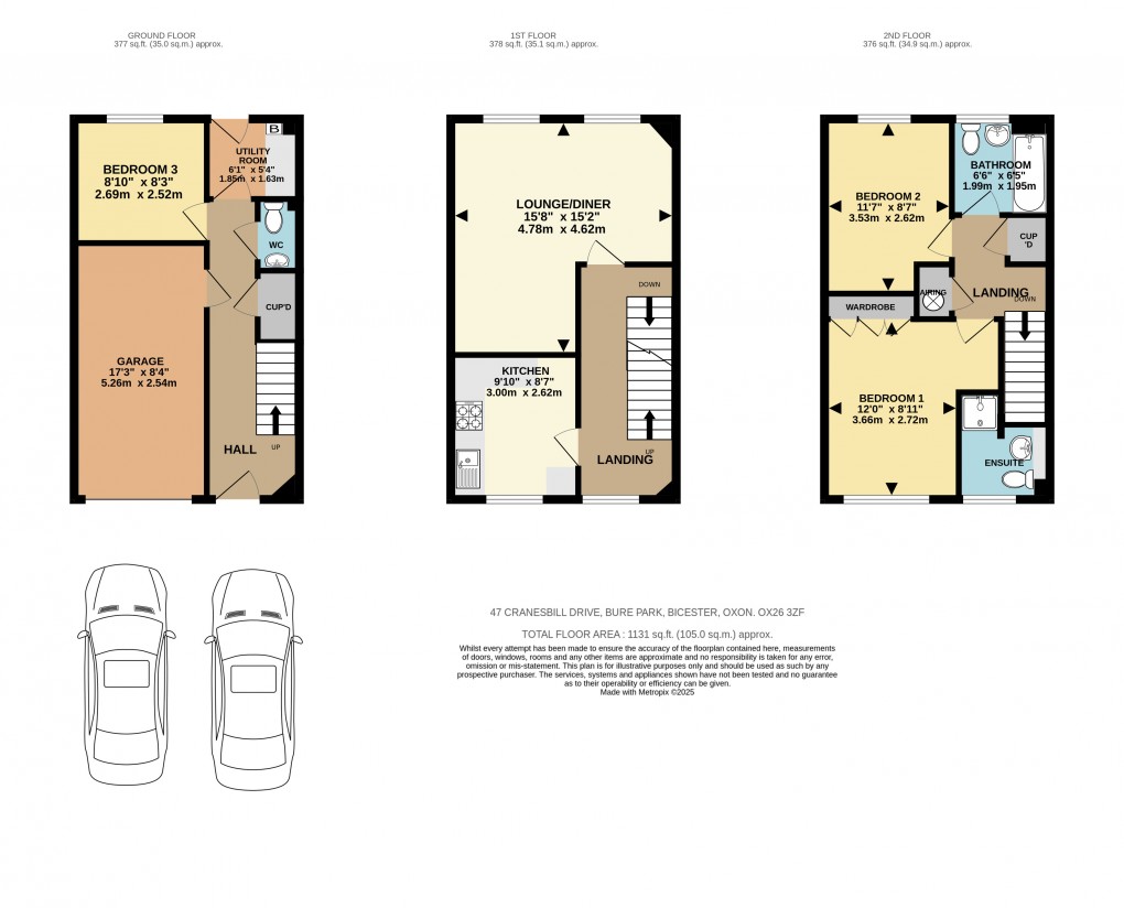 Floorplan for Cranesbill Drive, Bicester